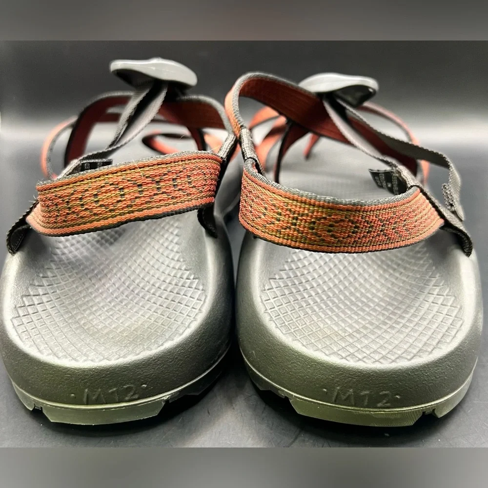Chaco‎ Gray and Red Strappy Sandals, Men’s size:12